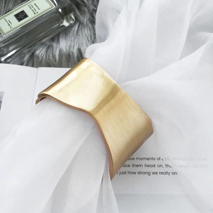Chunky Solid Cuffs Bracelets