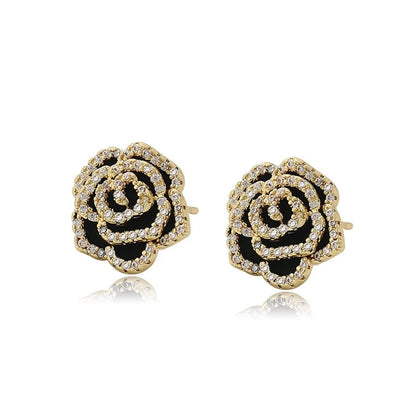 Rose F&B Dangler Earrings