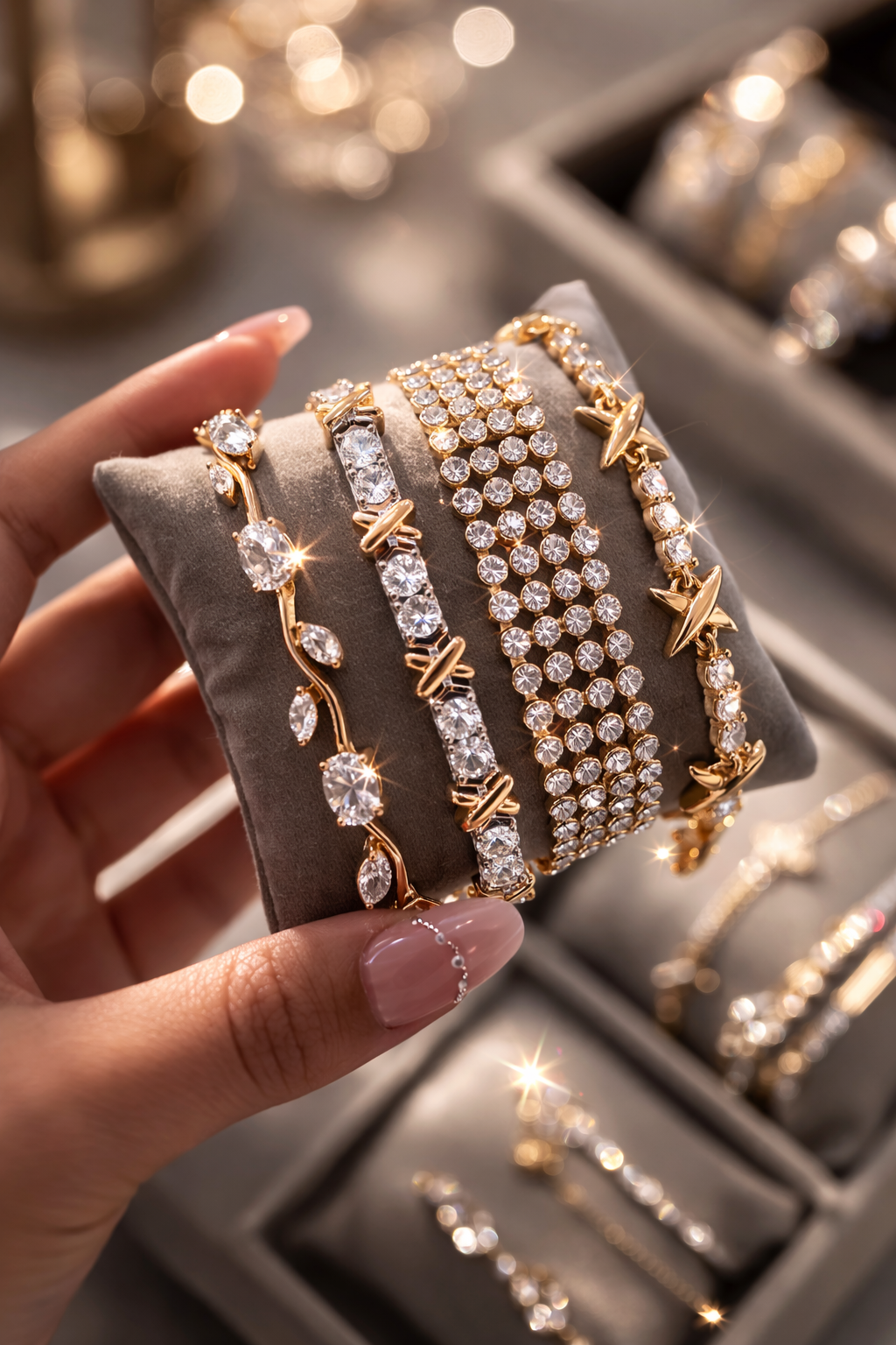 Fancy Tennis Luxe Bracelets-6 Options