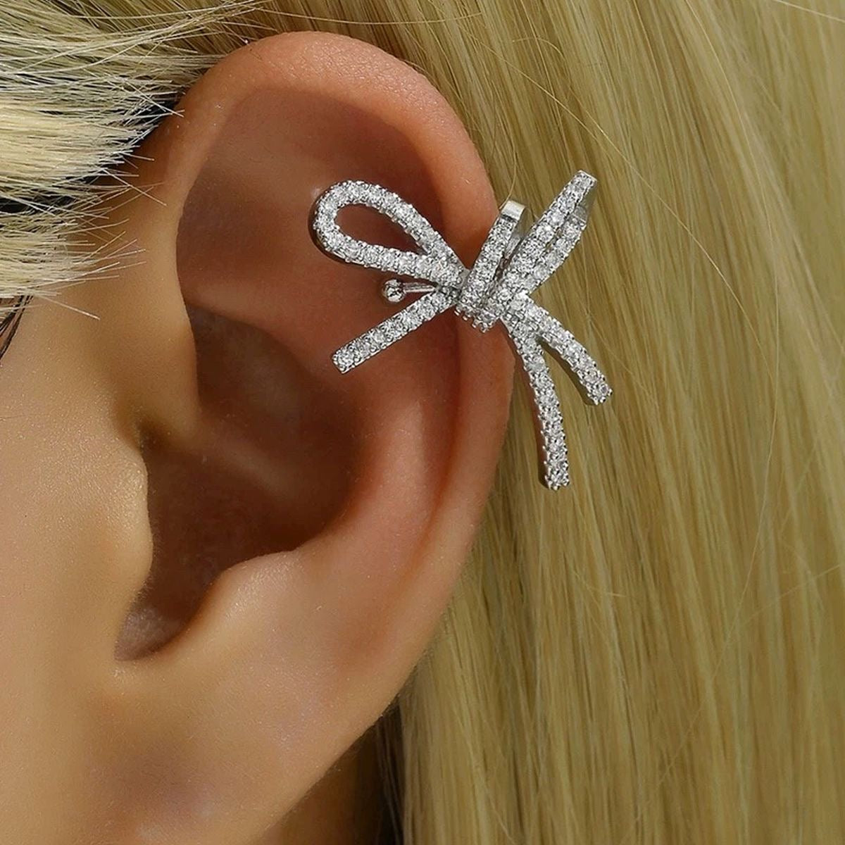 Bow Ear Cuffs Single Piece- 2 Styles