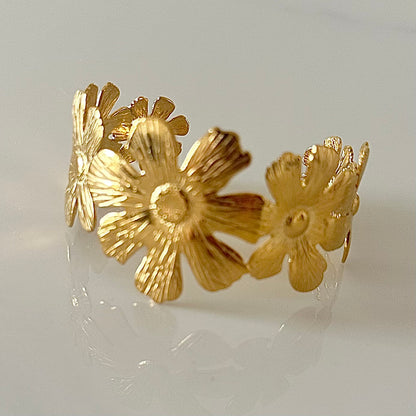 Flower Knows Adjustable Gold Kadas- 3 Designs