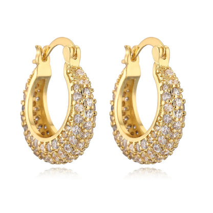 Studded Round Bali Earrings