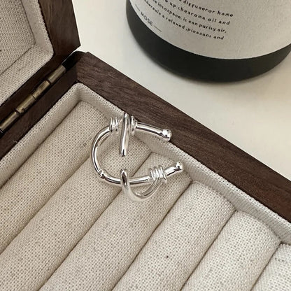 Tied Horse Shoe Ring