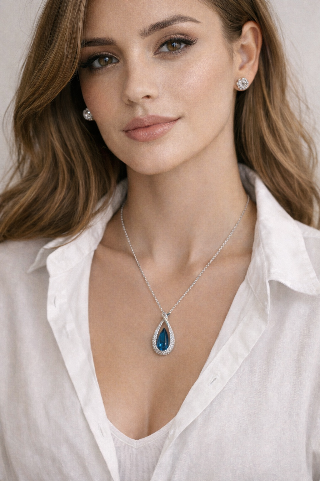 Blue Stone Necklace