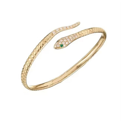 Adjustable Petite Serpentine Kada Bracelet