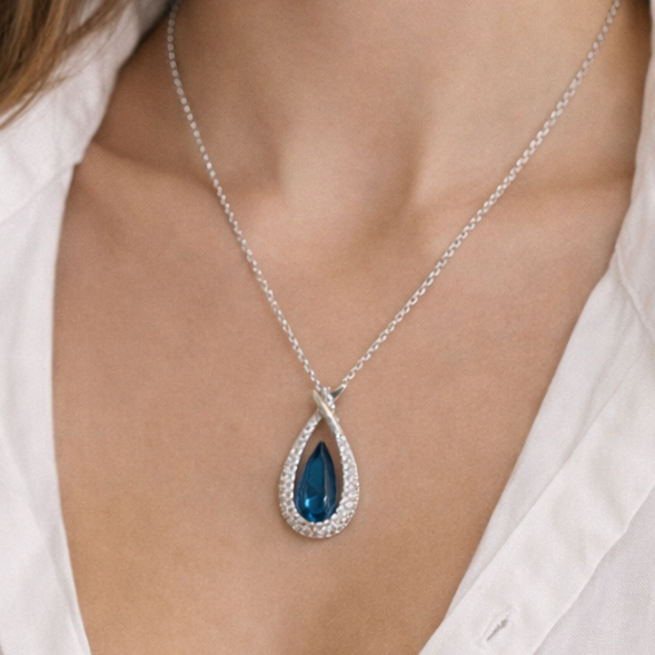 Blue Stone Necklace