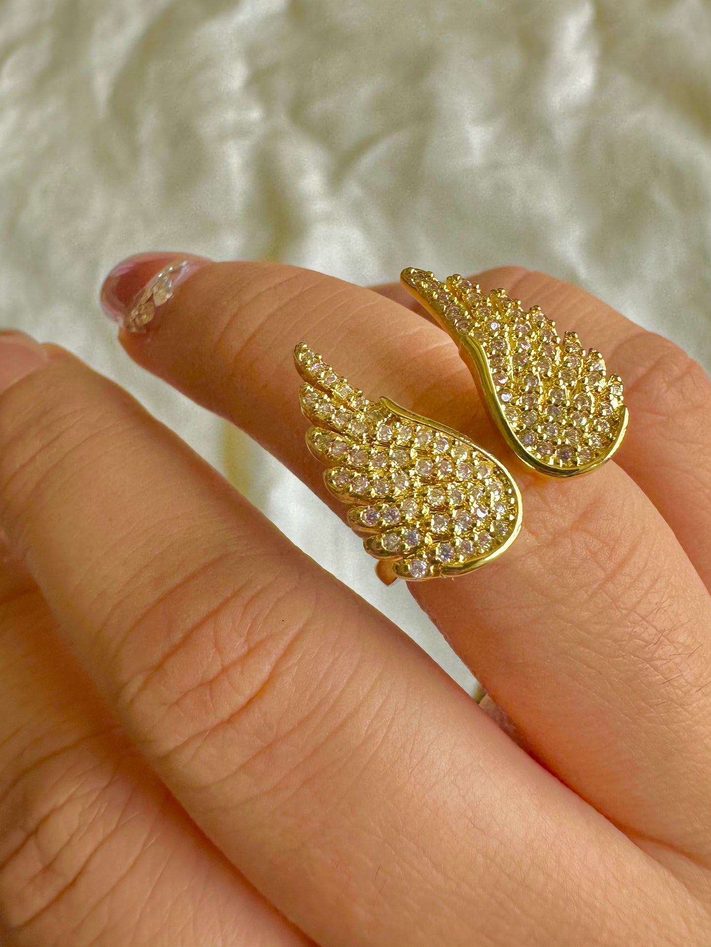 Angel Wings Gold Ring