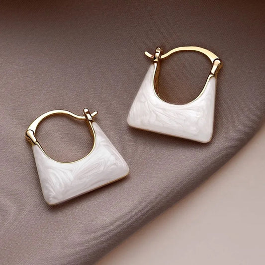 White Enamel Bucket Hoops