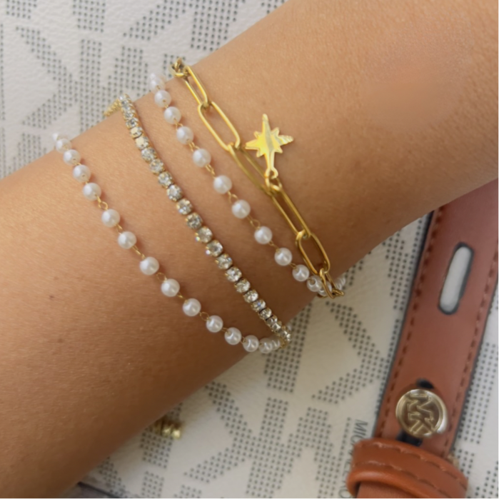 Wrap Around Dainty Stacked Bracelet