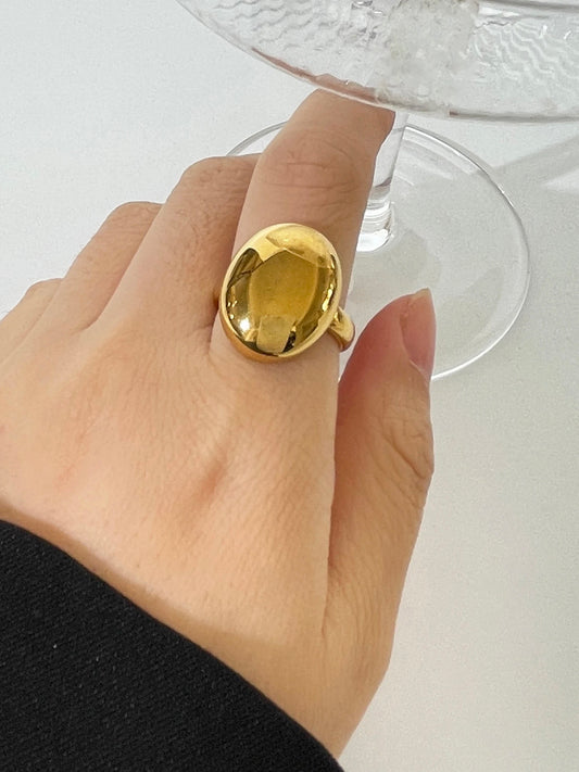 Oval Chunky SS Ring