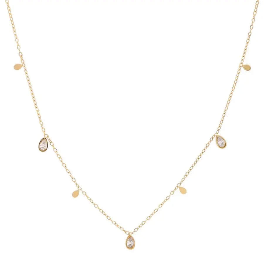 Petite White Stone Necklace