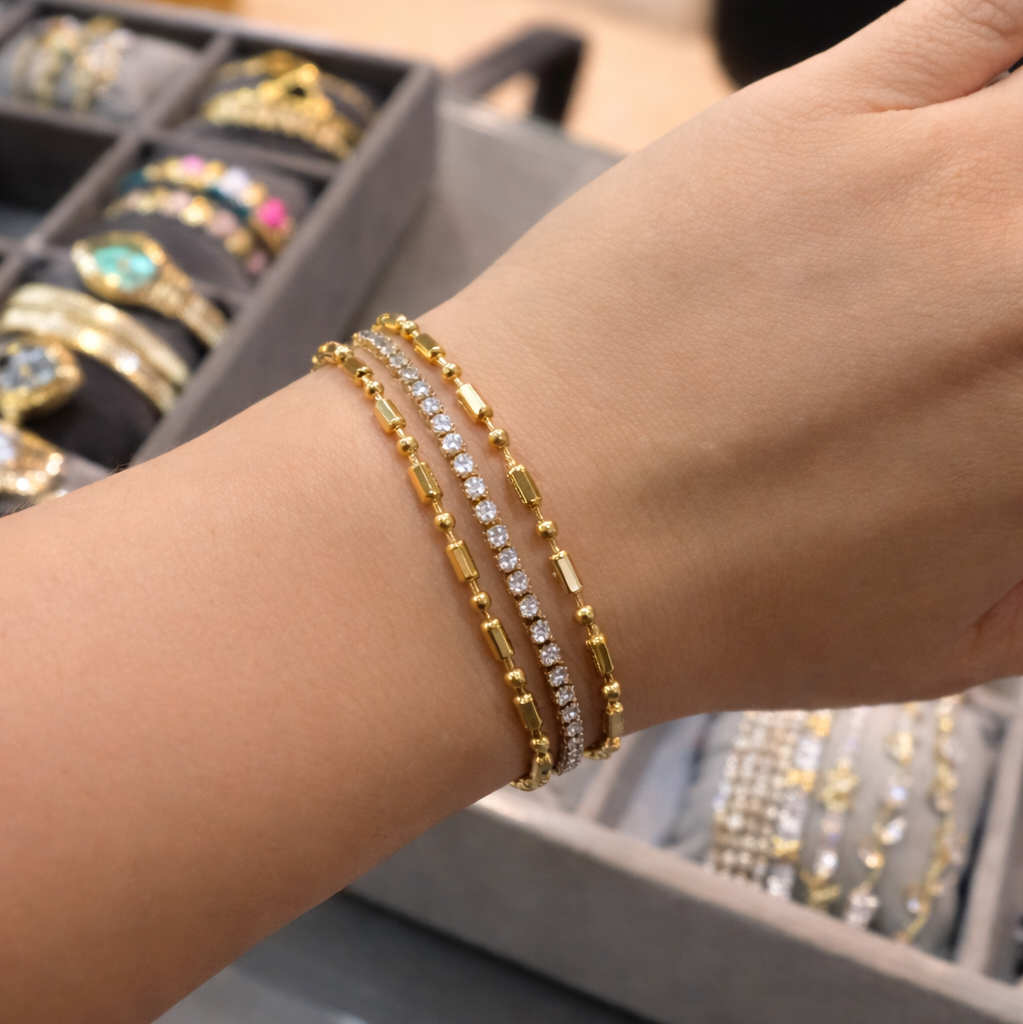 Fancy Tennis Luxe Bracelets-6 Options