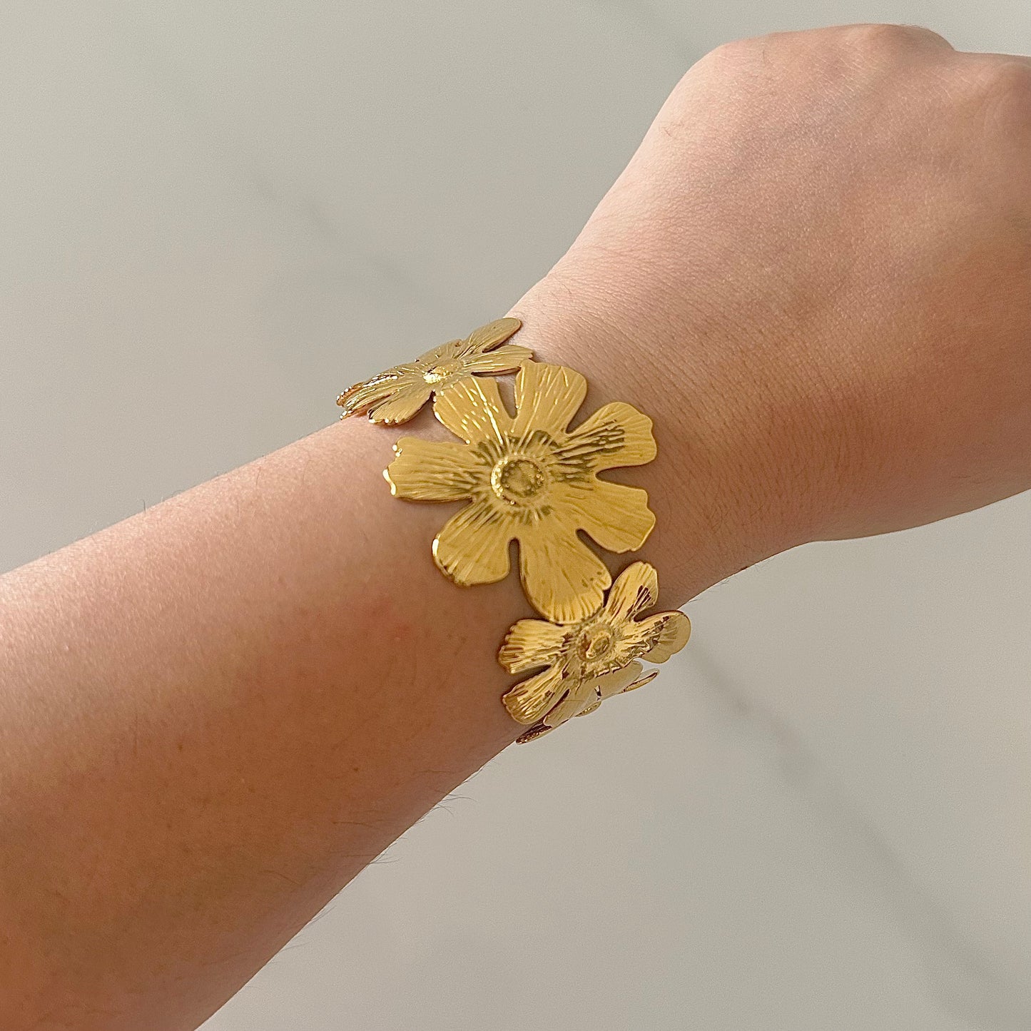 Flower Knows Adjustable Gold Kadas- 3 Designs