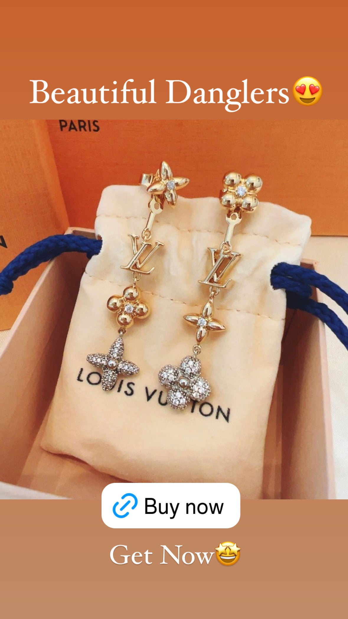 Clover Flower Dangler Earrings