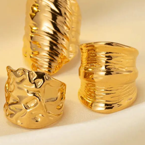 Egyptian Statement Ring - Gold