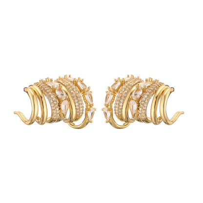 Opera Layered Cuff Earrings Pair