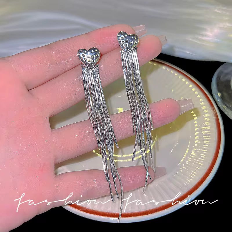 Silver Heart F&B Danglers