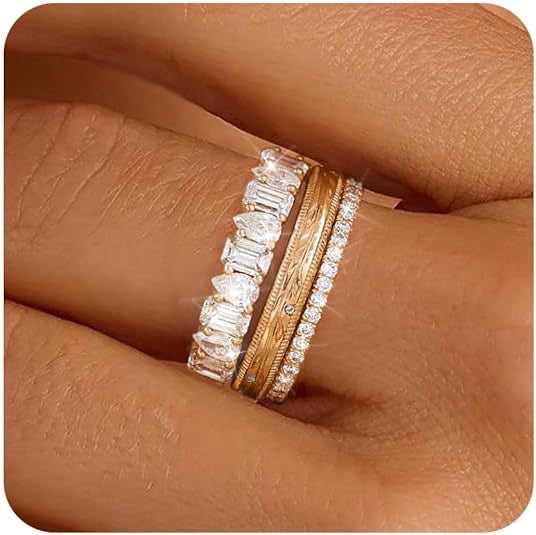Modern Muse Trio Set of 3 Rings