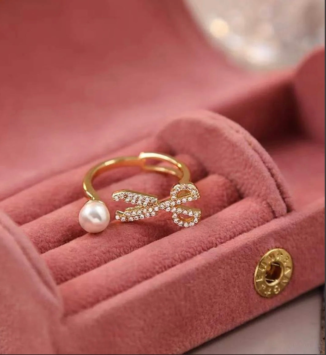 Fancy Pearl Rings- 2 Designs