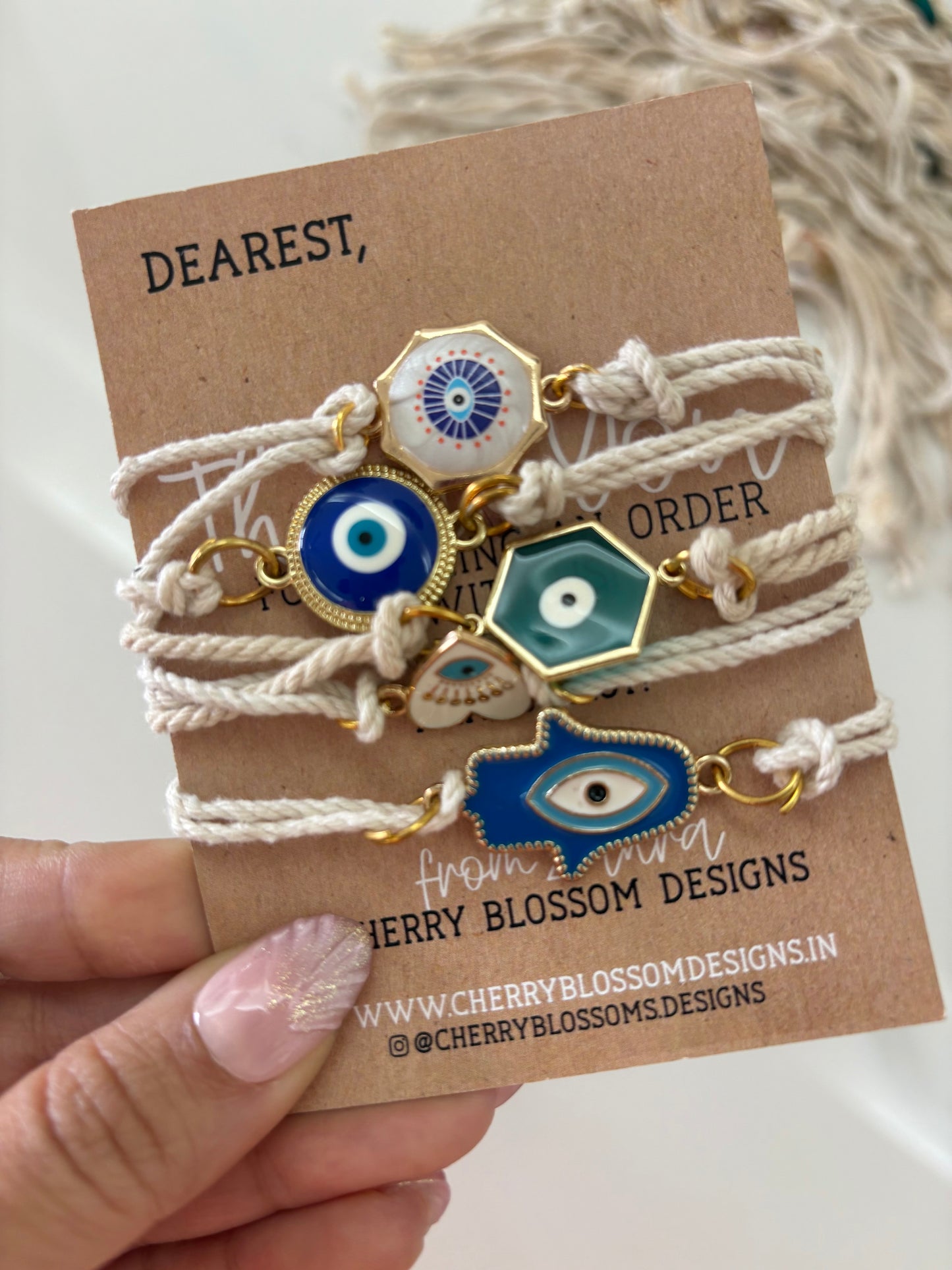 Evil Eye & Kids Rakhi Bracelets-5 Options