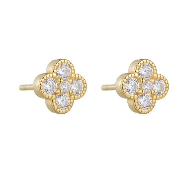 Clover Gold Studs