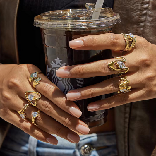 Molten Solitaire Series Rings