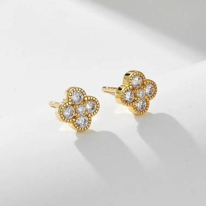 Clover Gold Studs
