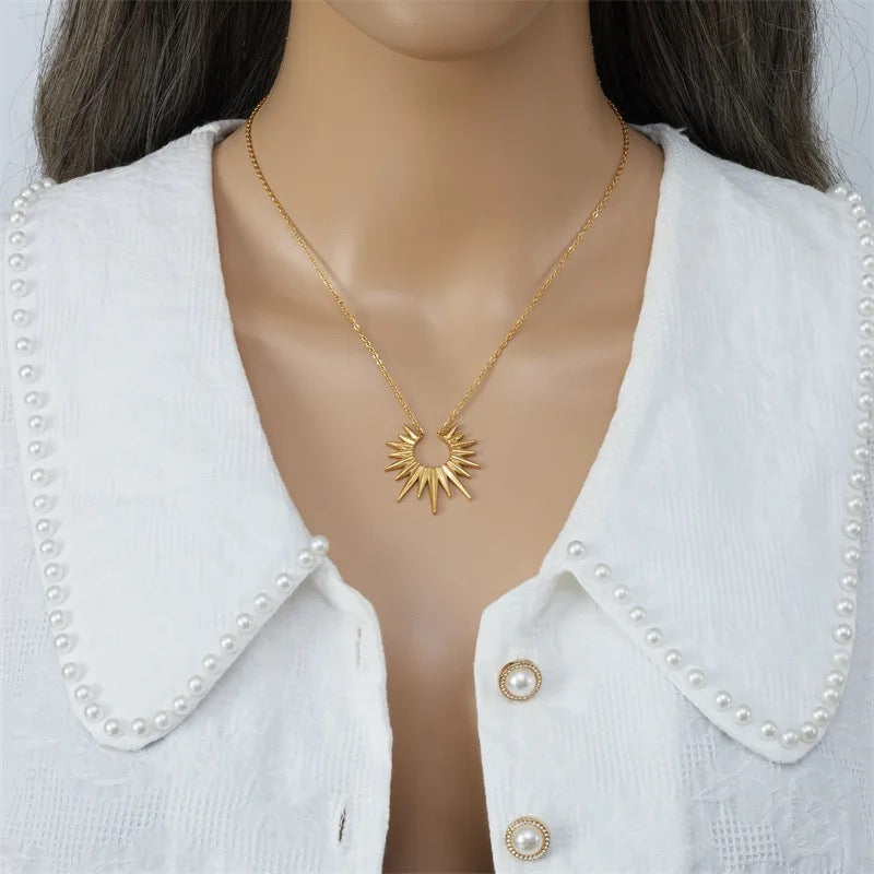 Sun Rays SS Necklace