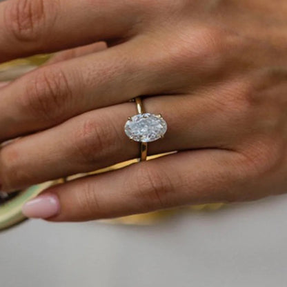 Solitaire SS Ring - Gold
