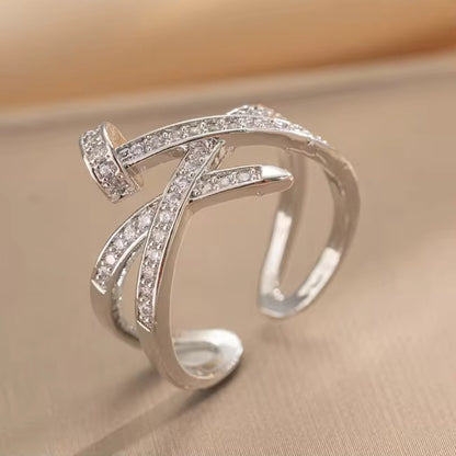 Silver Cross Nail Ring