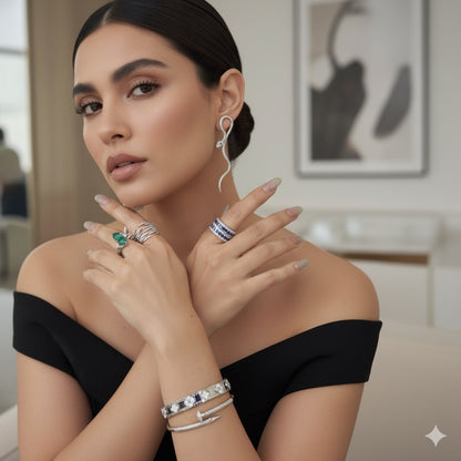 Ultimate Black Green Diamond Ring