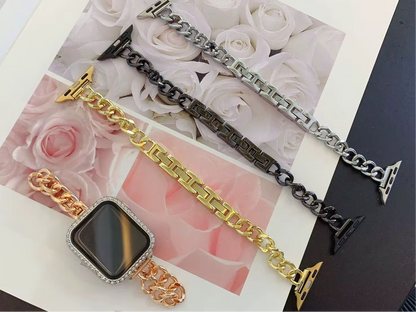Metal Chain Apple Watch Straps/ Bands-3 Colors