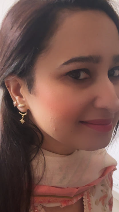 Floating Star F&B Bali Earrings