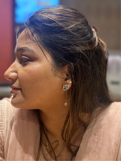 Rose F&B Dangler Earrings