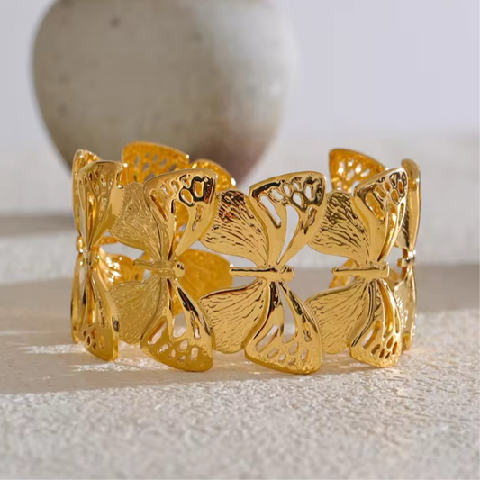 Petal Knows Adjustable Gold Kadas- 2 Designs