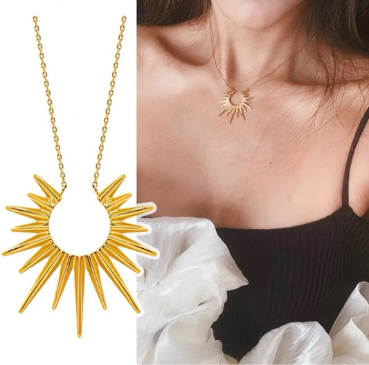 Sun Rays SS Necklace