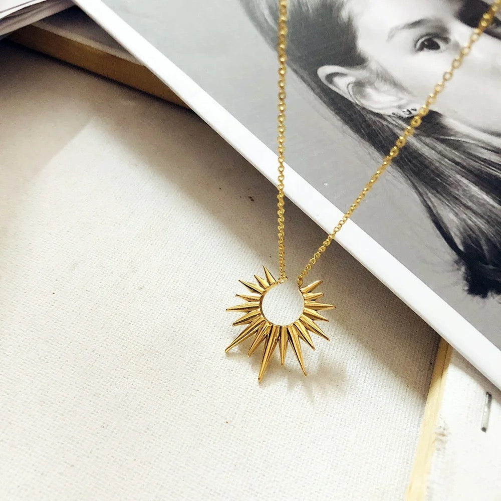 Sun Rays SS Necklace
