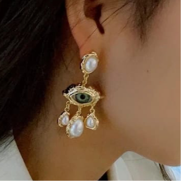 Premium Evil Eye Dangling Earrings