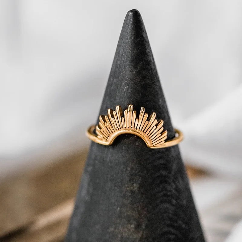 Small Sunrise Ring - Gold