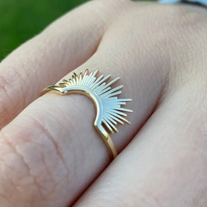 Small Sunrise Ring - Gold