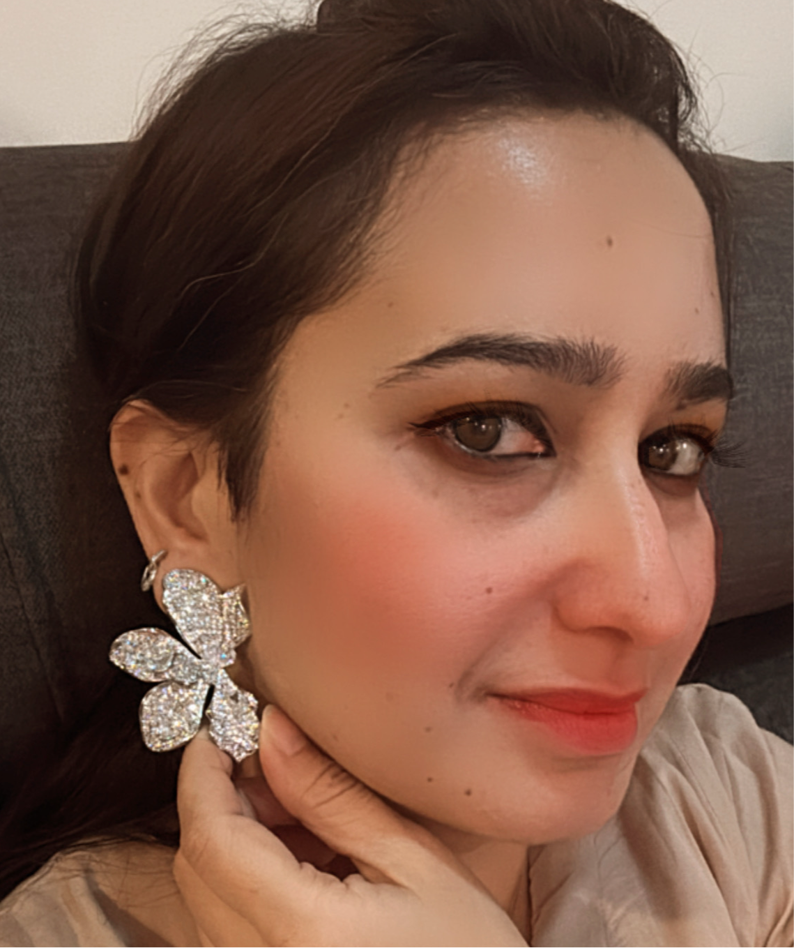 Ultimate Diamond Orchid Earrings