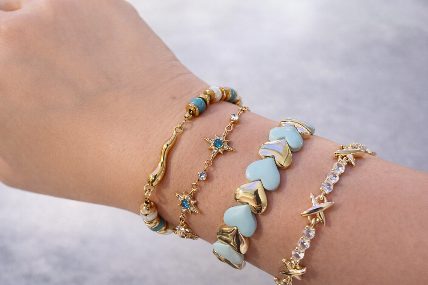 XOXO Tennis Gold SemiLuxe Bracelet