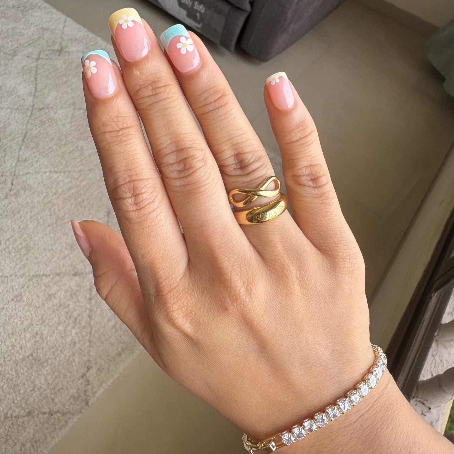 Infinity Layered Stainless Steel Ring