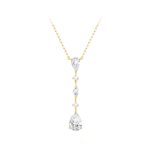 Petite Vertical Necklace-Gold