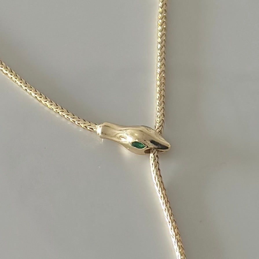 Sliding SS Snake Necklace