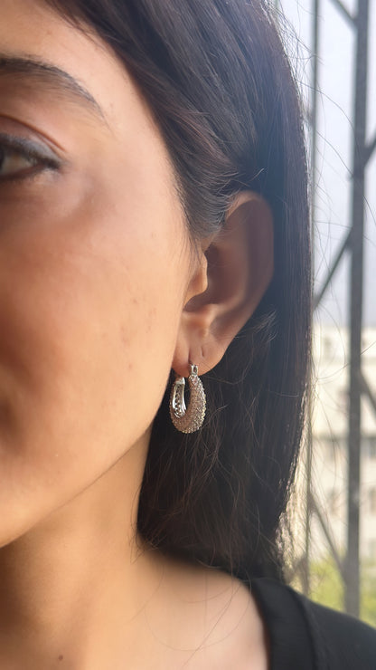 Studded Round Bali Earrings