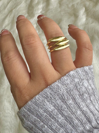 Three Stack Gold Ring