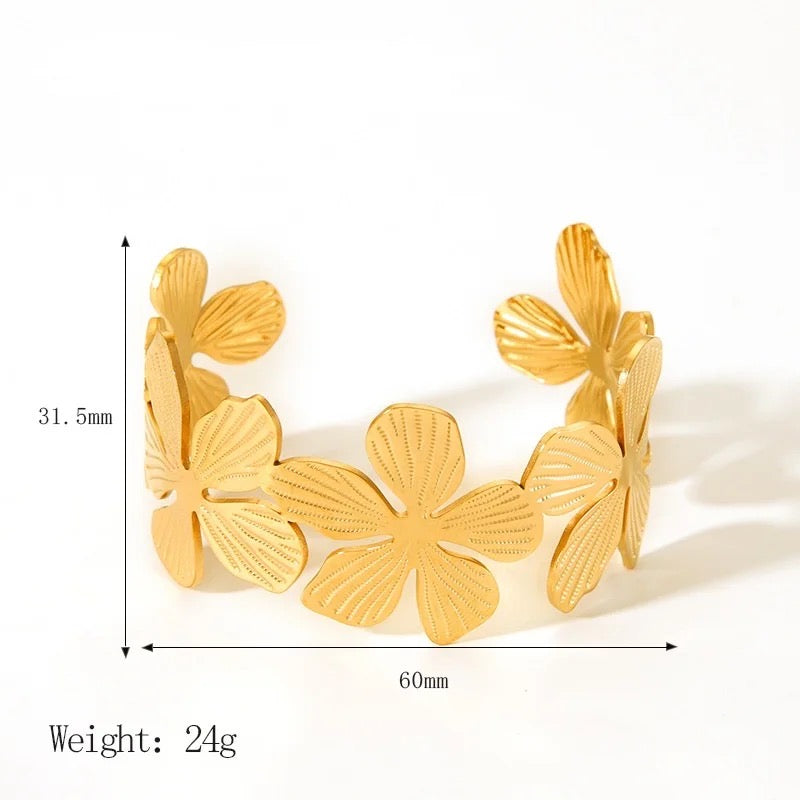 Flower Knows Adjustable Gold Kadas- 3 Designs