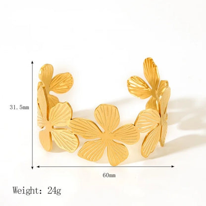 Flower Knows Adjustable Gold Kadas- 3 Designs