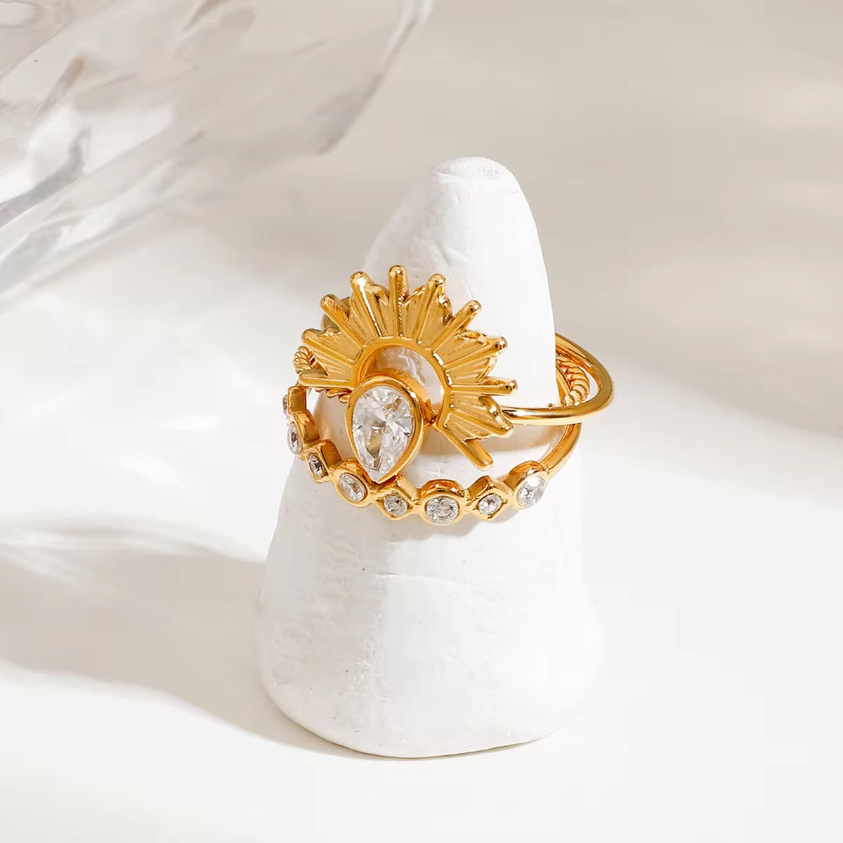 Sunshine 3 Ring Set-Size7/8